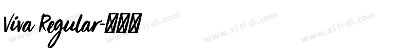 Viva Regular字体转换
